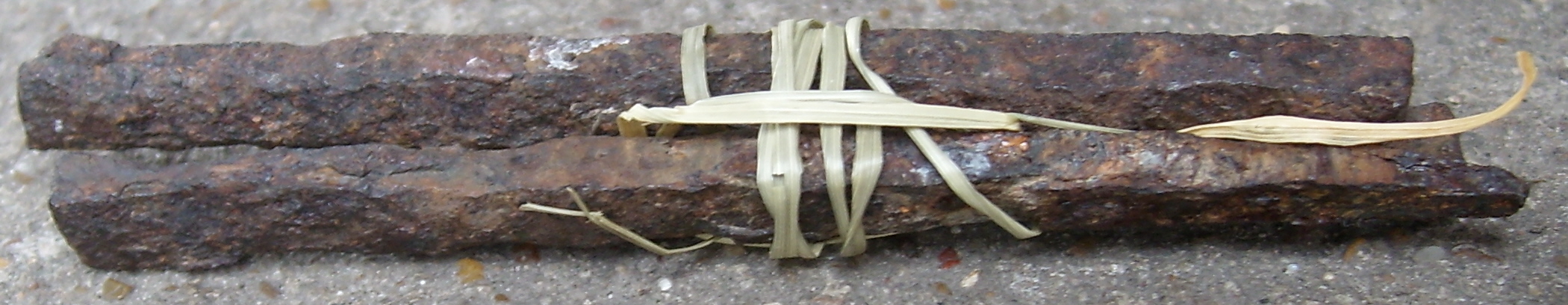 Enlarged view of nails from the house on the Michael Korns, Sr. farm