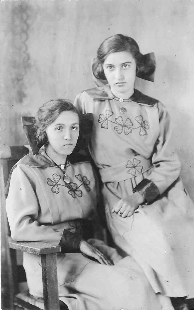 Gladys and Ina Bittner, children of Calvin Bittner.