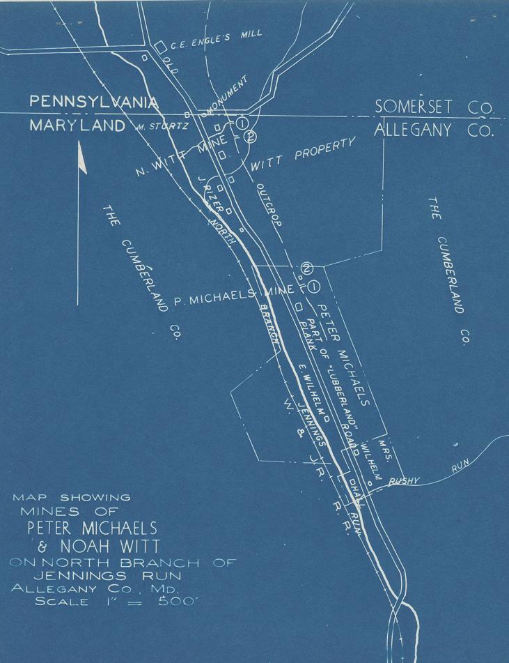 Noah Witt Mine Map