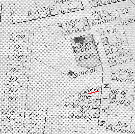 Map to Moser Store, Wellersburg, PA
