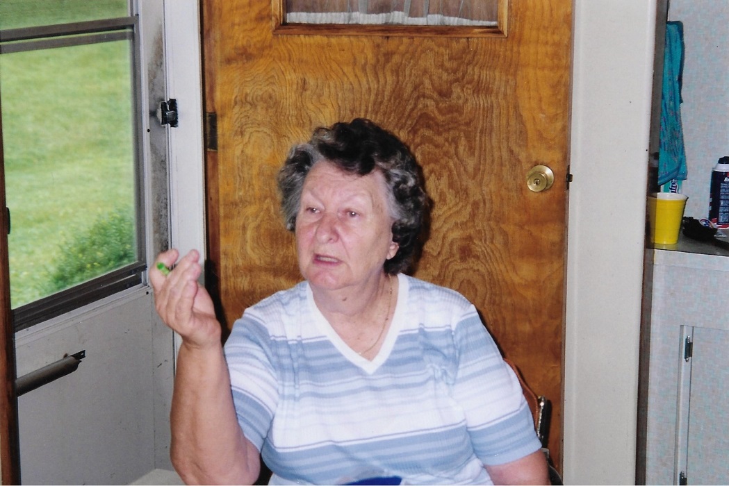 Photo of Dolores Korns in her kitchen
