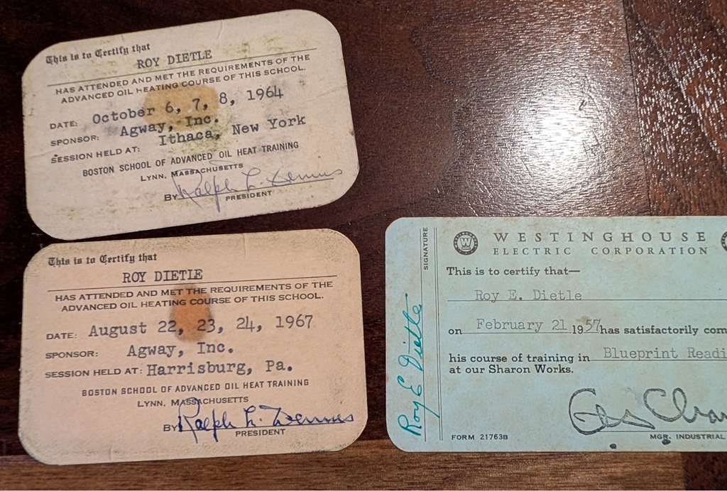 Training cards