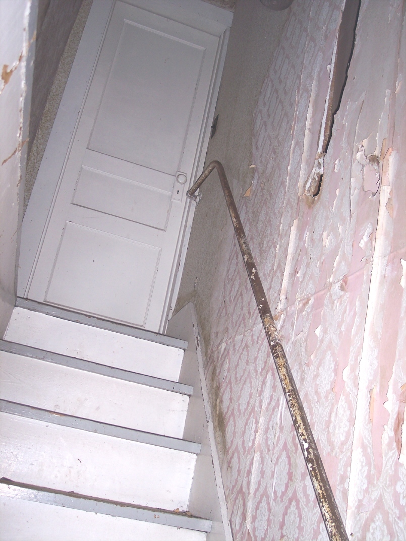 East end stairs, Korns farmhouse, Southampton Township, Somerset County.