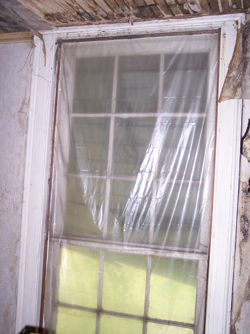 Upstairs window, Korns farmhouse, Southampton Township, Somerset County.