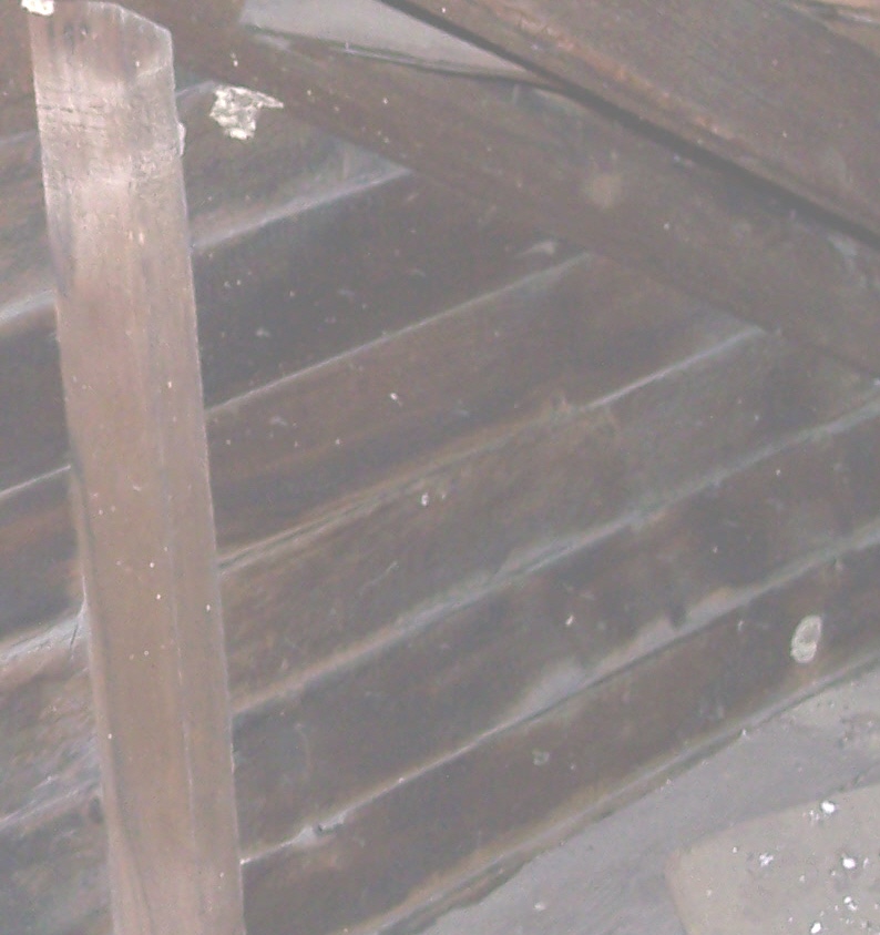 Attic view, Korns farmhouse, Southampton Township, Somerset County.