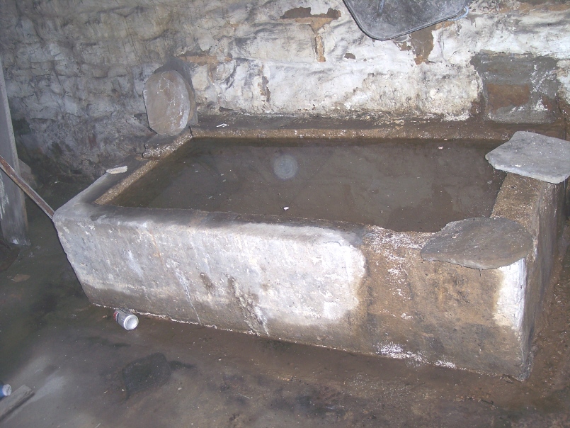 Water trough from the Korns farmhouse, Southampton Township, Somerset County.