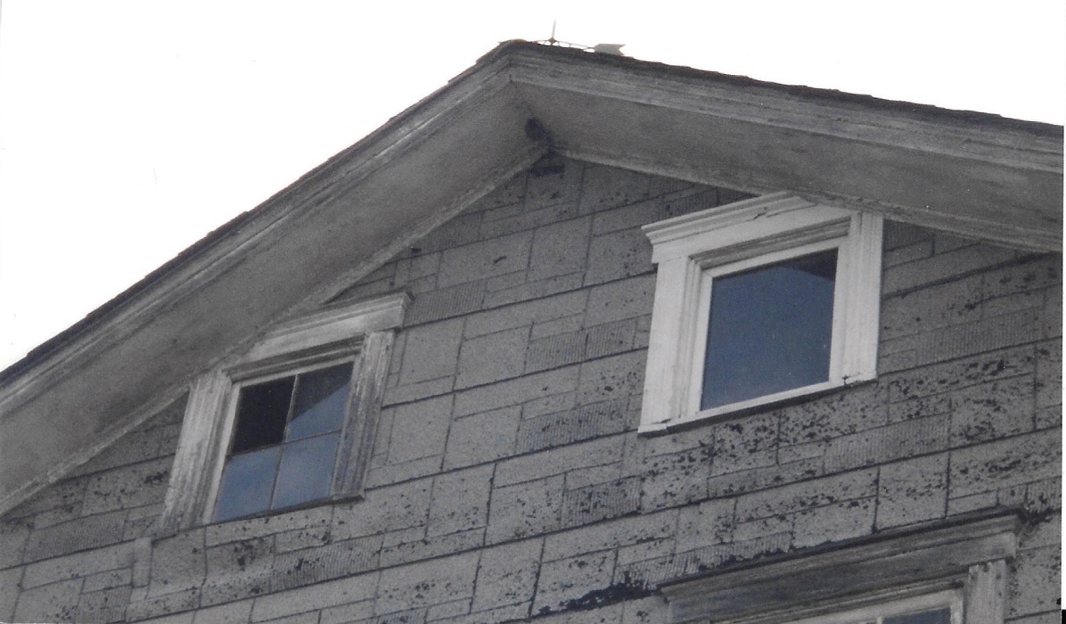 Attic windows on the Korns farmhouse, Southampton Township, Somerset County, PA.