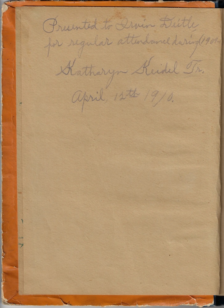 Book inscription.