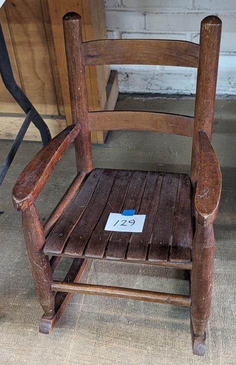 Child's rocking chair from Irvin Dietle household.