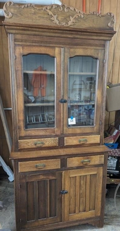 A 2024 photo of the hutch from the Irvin and Alma (Miller) Dietle farmhouse.