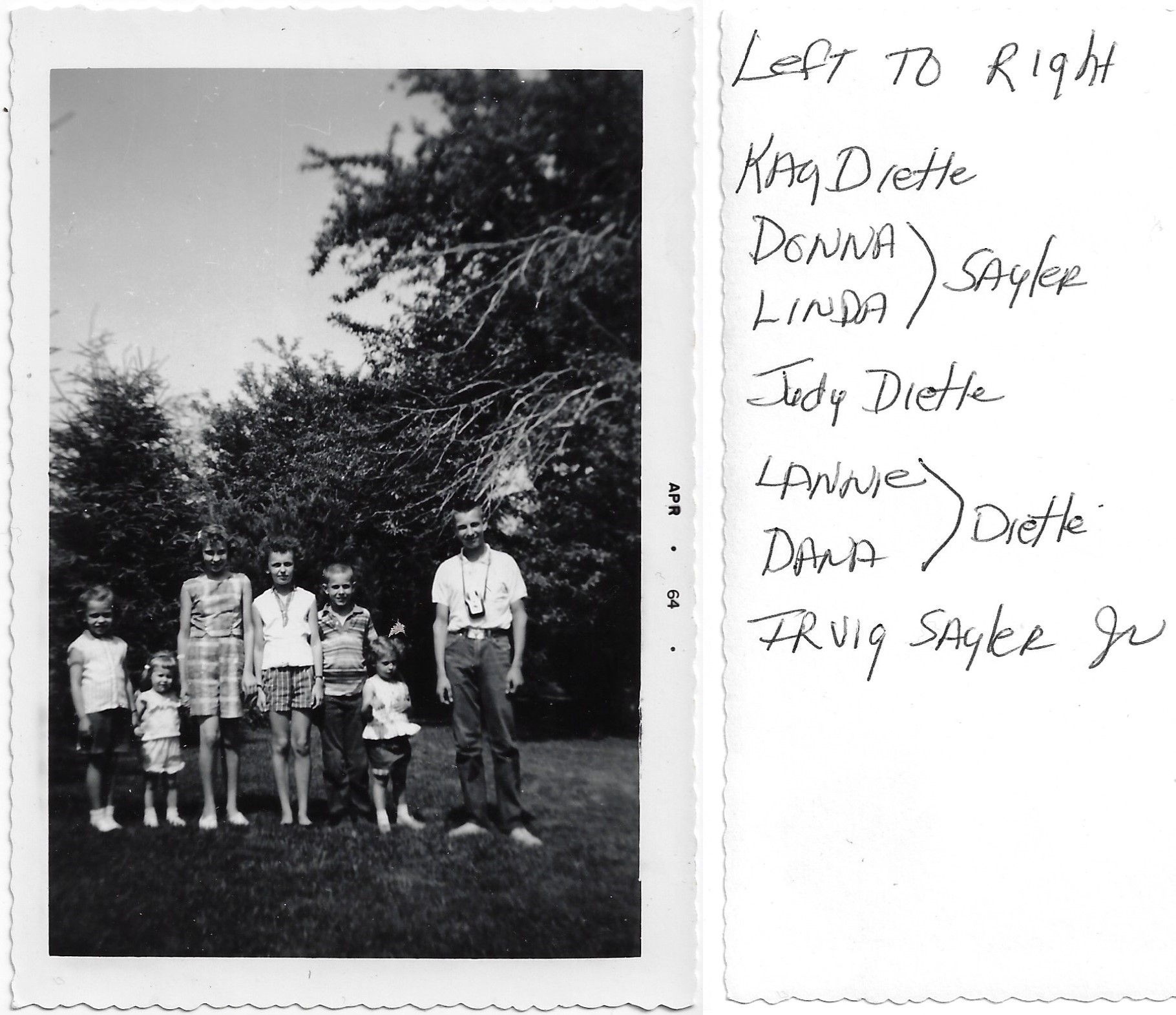 Grandchildren of Irvin Dietle
