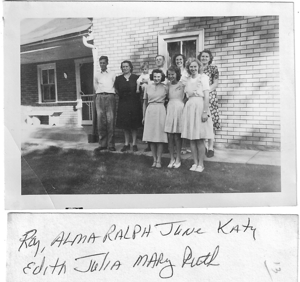 Irvin H. Dietle family members in a group photo.