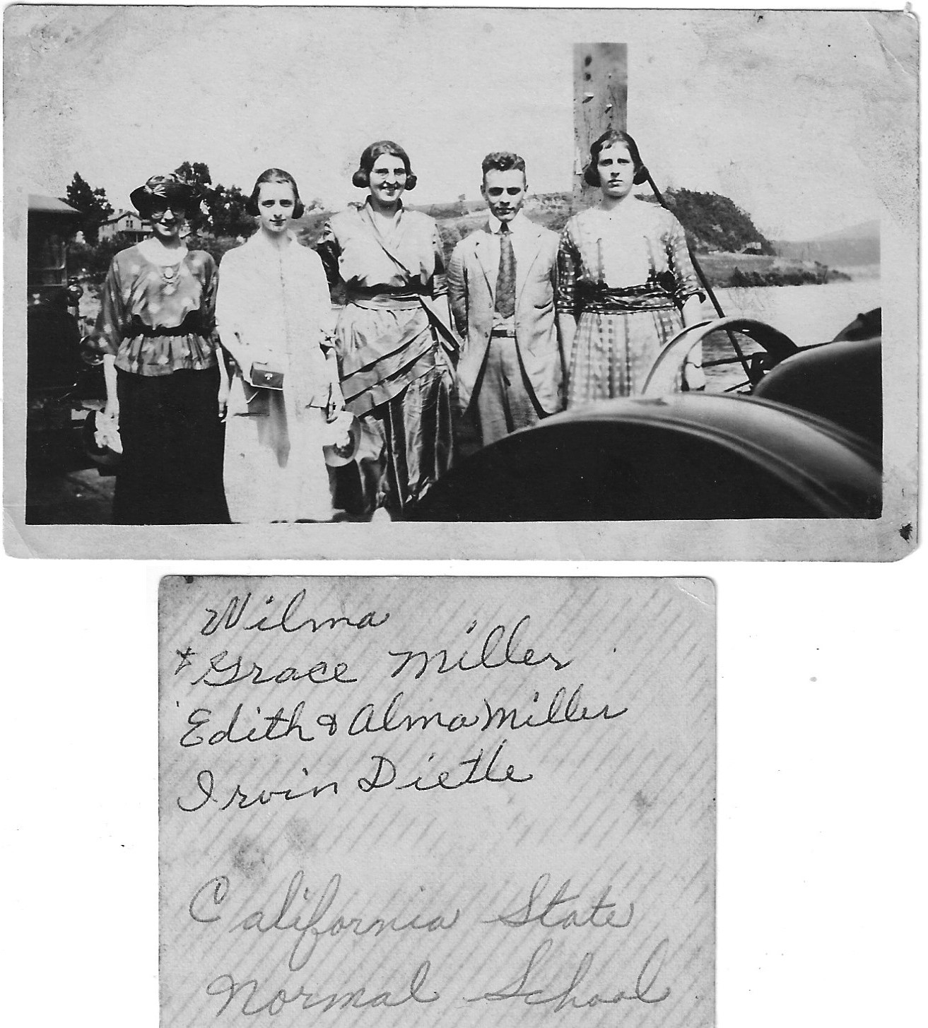Irvin and Alma (Miller) Dietle in group picture.