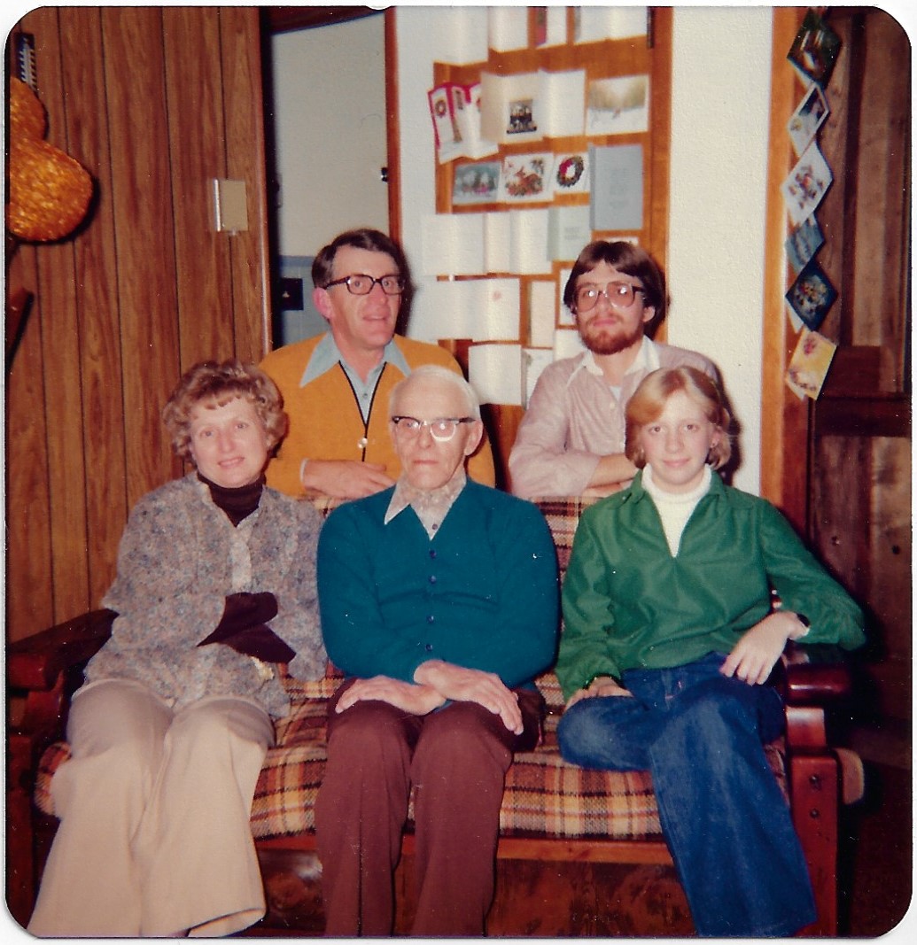 Pat and June with Grandpap Dietle, Craig, and Kim.