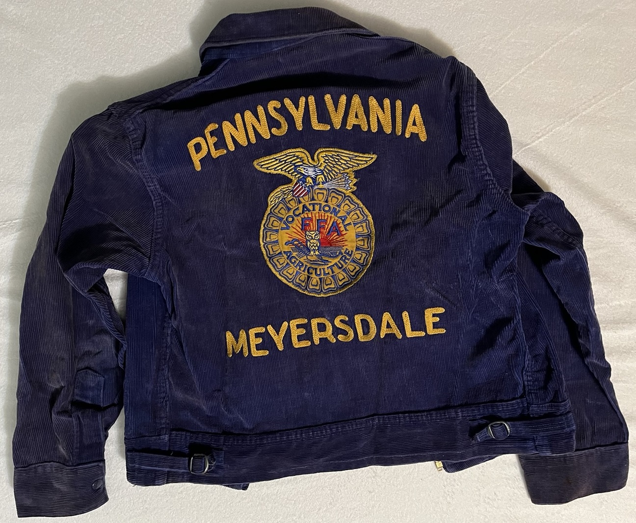 Rear of FFA jacket.