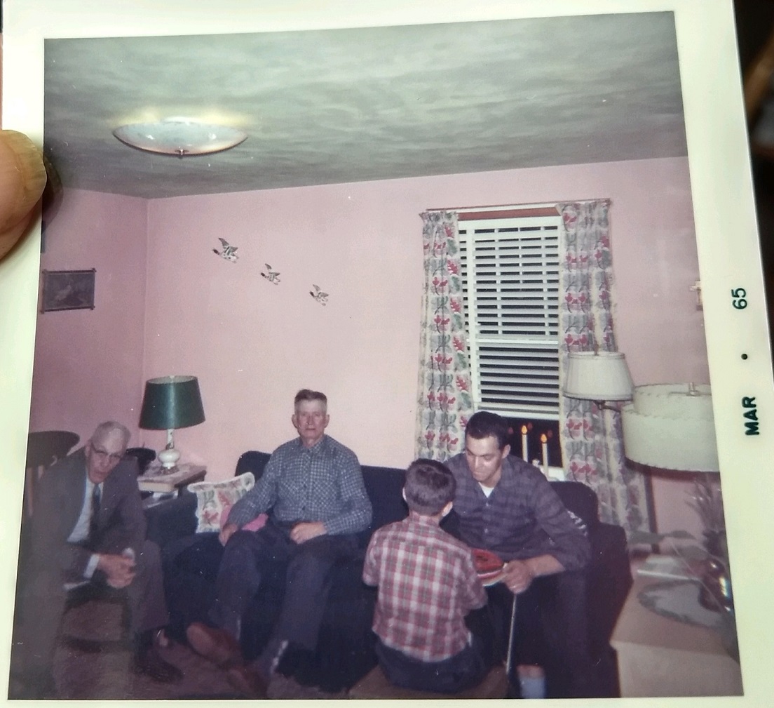 Irvin Dietle, Sr., his neighbor Jerry Saylor, Lannie Dietle, and Lannie's father Roy Dietle.