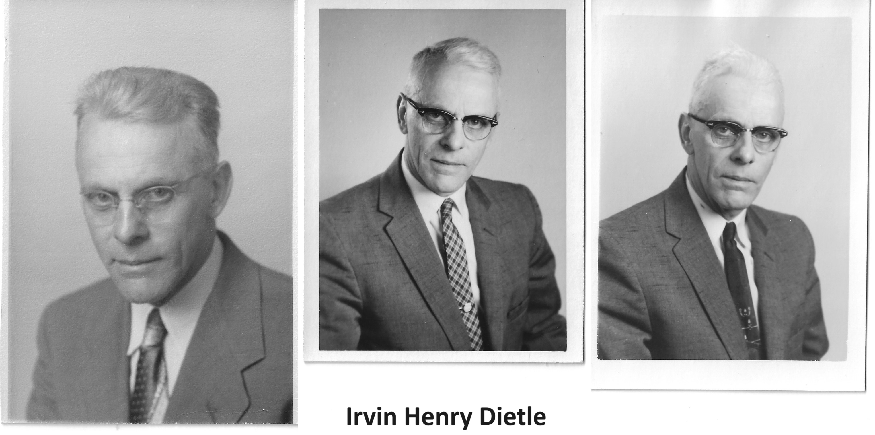 Irvin Henry Dietle portraits.