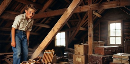 Banner for the lyric-driven bluegrass ballad 'Attic Cigars.'