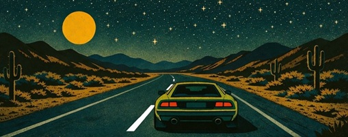 Banner for the 'Invisible Car' bluegrass song lyrics page.