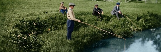 Banner for the 'Scaffold Camp Creek' Appalachian Bluegrass song.
