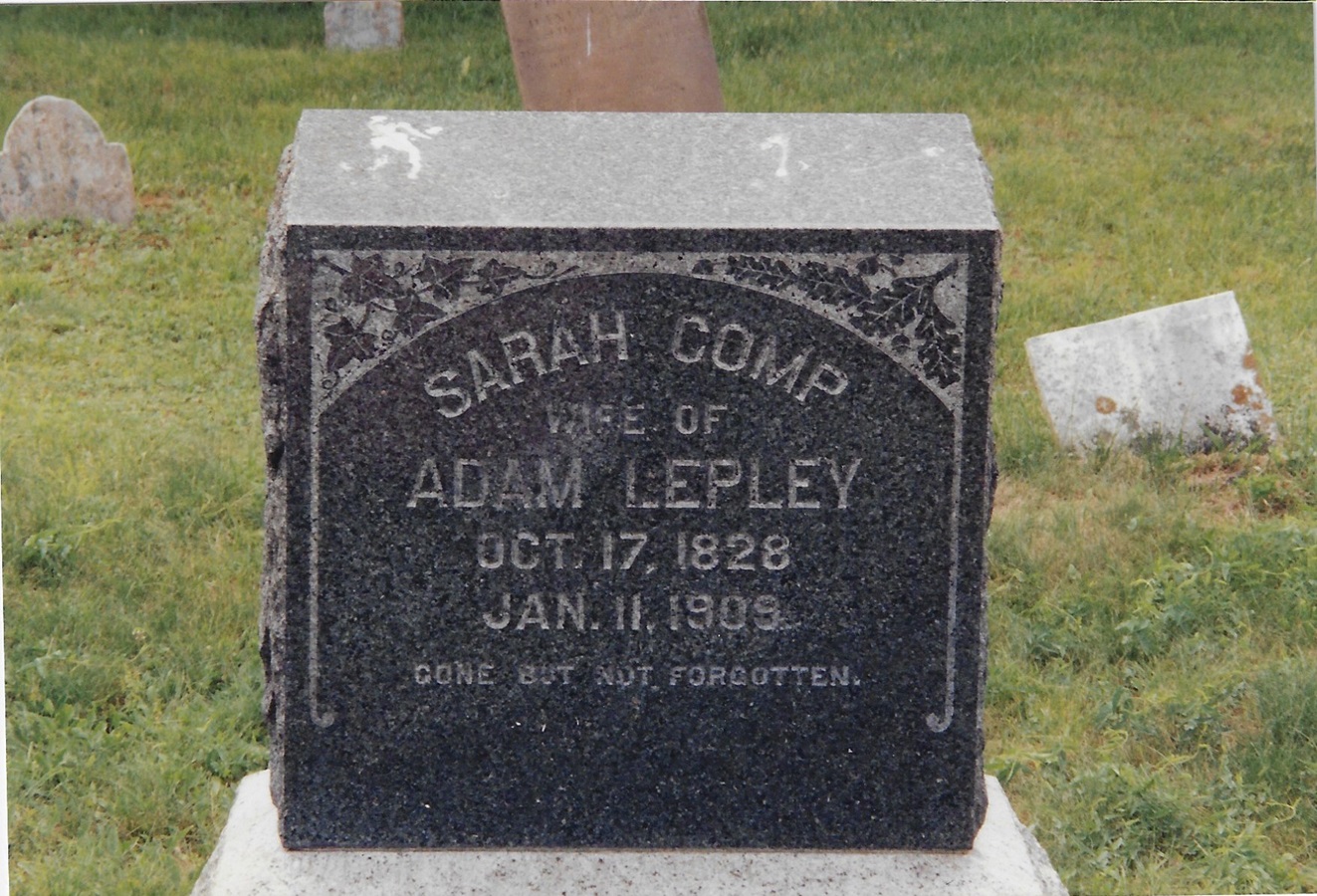 Tombstone of Sarah Lepley