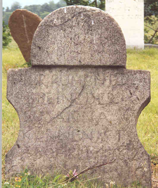 Susanna Korn tombstone, Southampton Township, Somerset County, PA, 2001