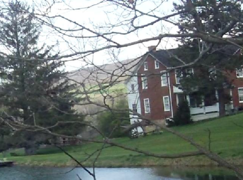 This photo shows the circa 1845 Lowry brick house.