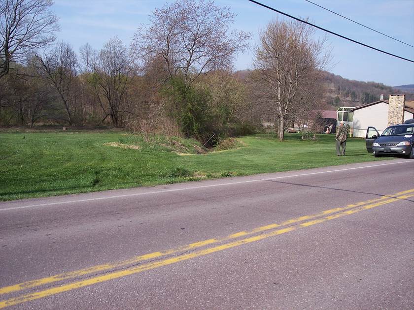 This photo shows an abandoned section of the Turkey Foot Road in the village of Salisbury, Pennsylvania. 