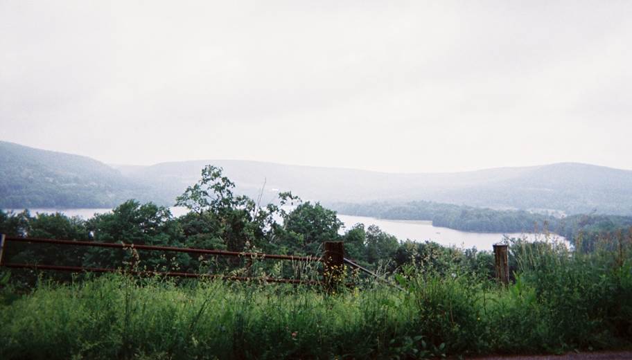 This is a view taken from a surviving portion of the Turkey Foot Road near High Point Lake. 