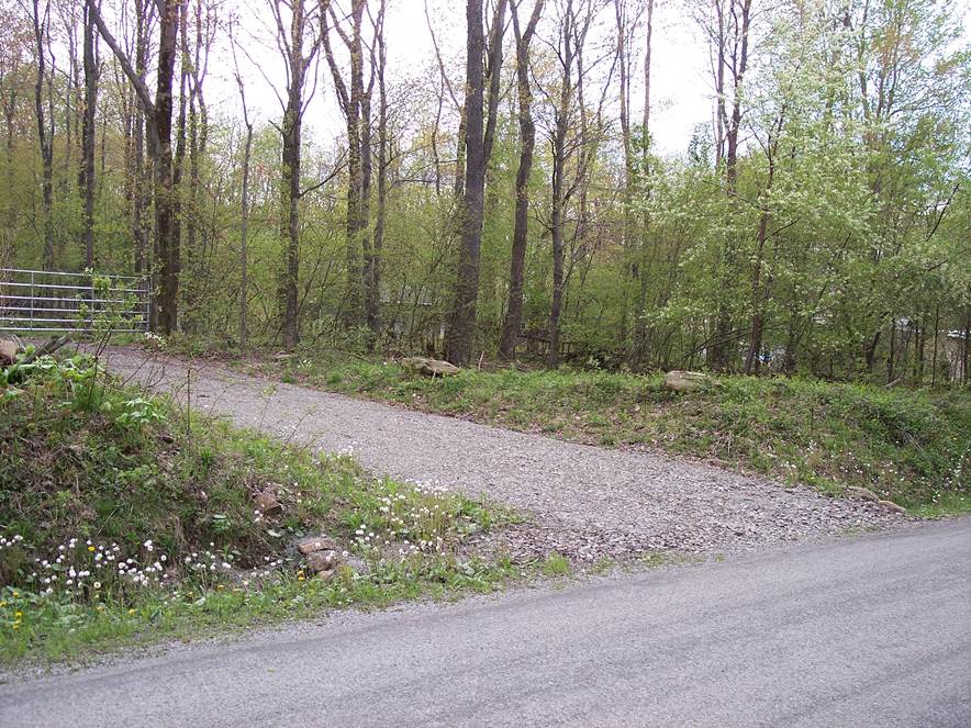 This image shows where  where

the 1794 route of the Turkey Foot Road split from the 1867 route.