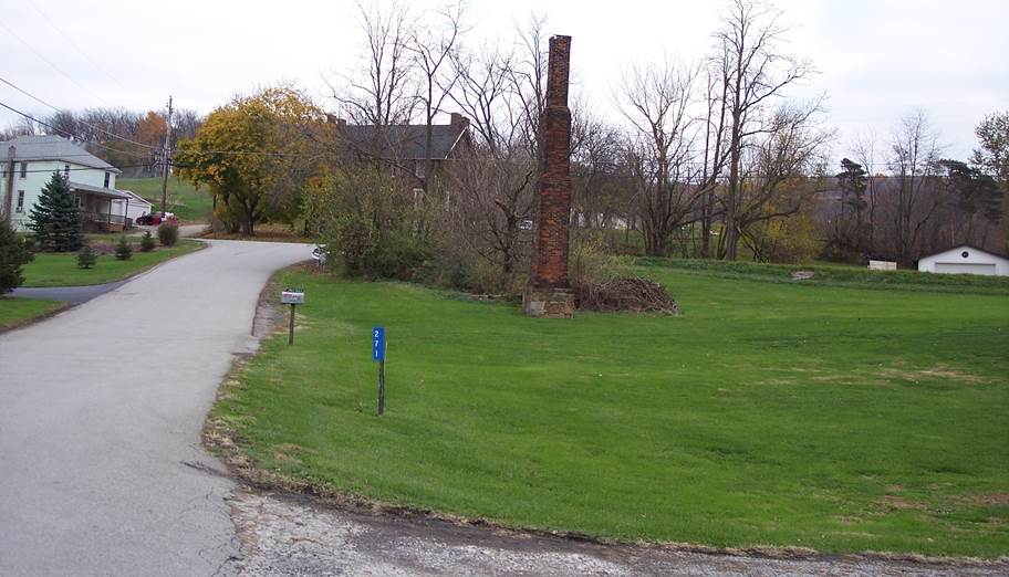 A photo of the ruins of the mill at Wooddale, Pennsylvania. 