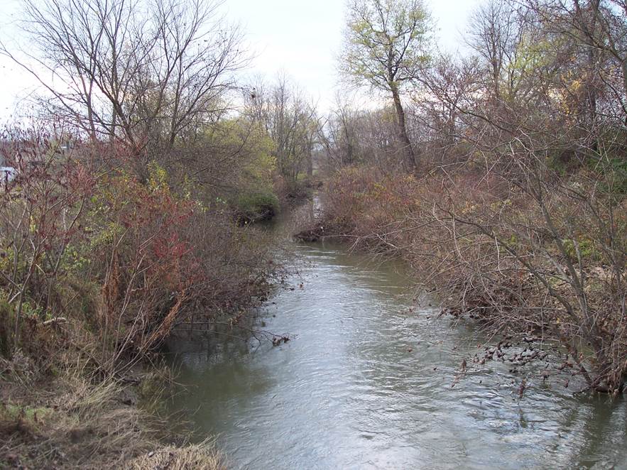  A photo of the approximate location where the Turkey Foot Road forded Jacobs Creek.