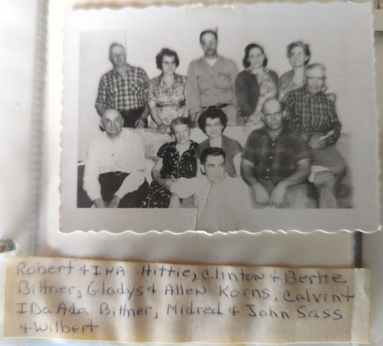 Calvin Bittner children and spouses, with names.
