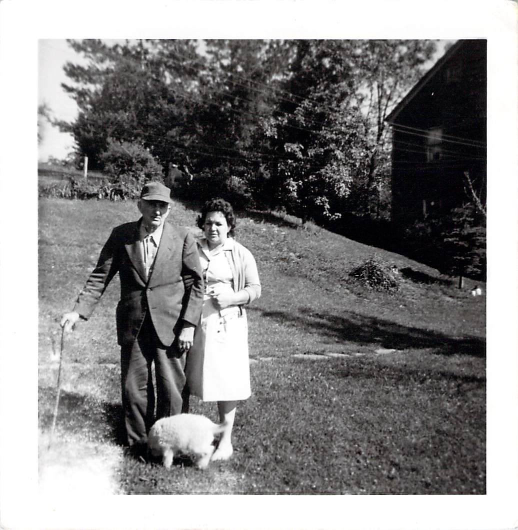 Calvin Wesley Bittner and his daughter-in-law Bertie.