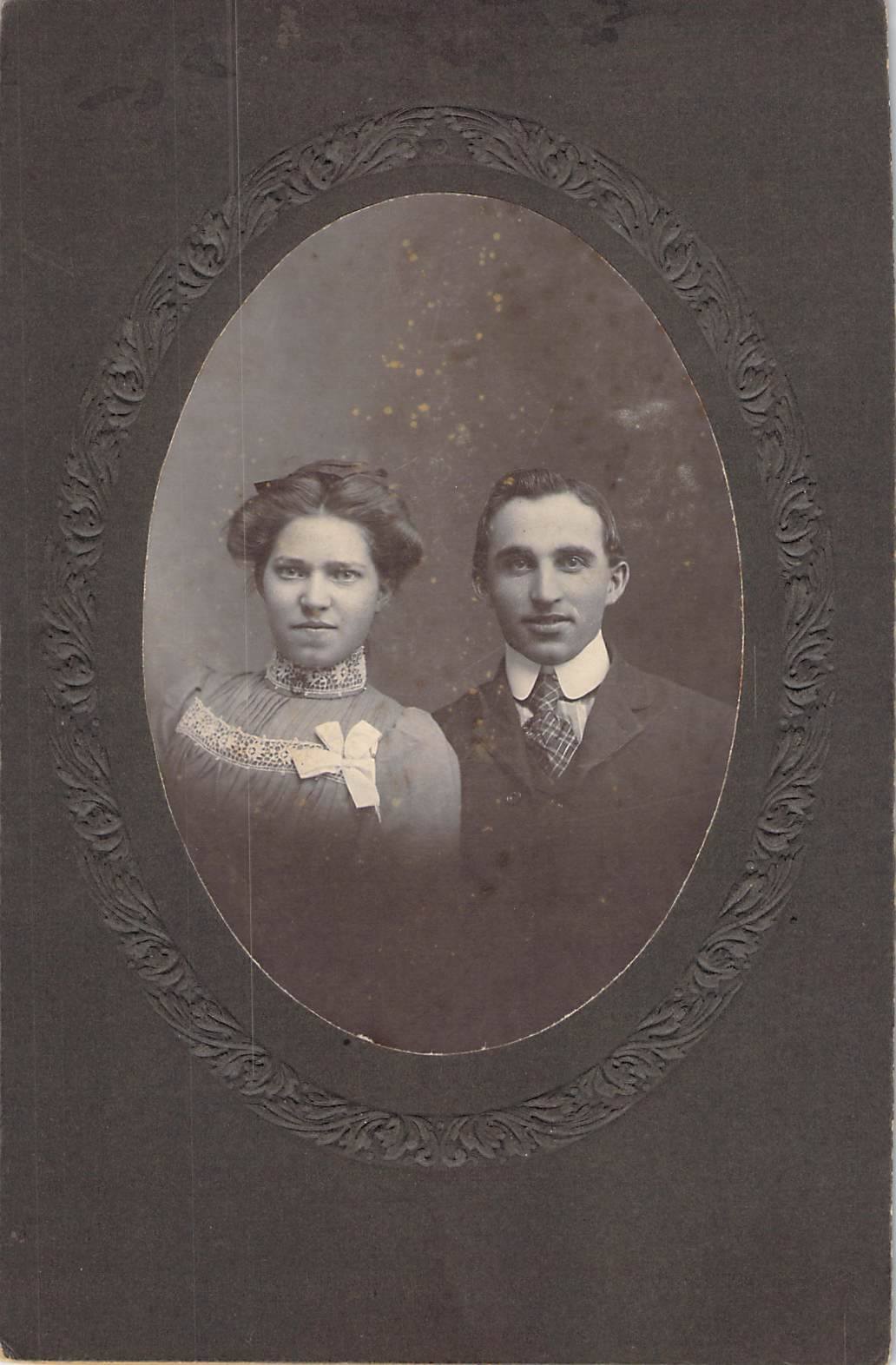 Photo of Ida Ada (Petenbrink) Bittner and Calvin Wesley Bittner