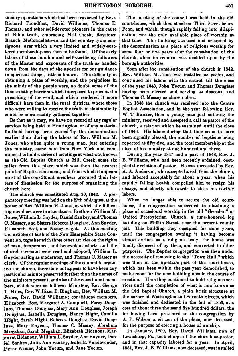 Page 451, History of Huntingdon County, Pennsylvania.