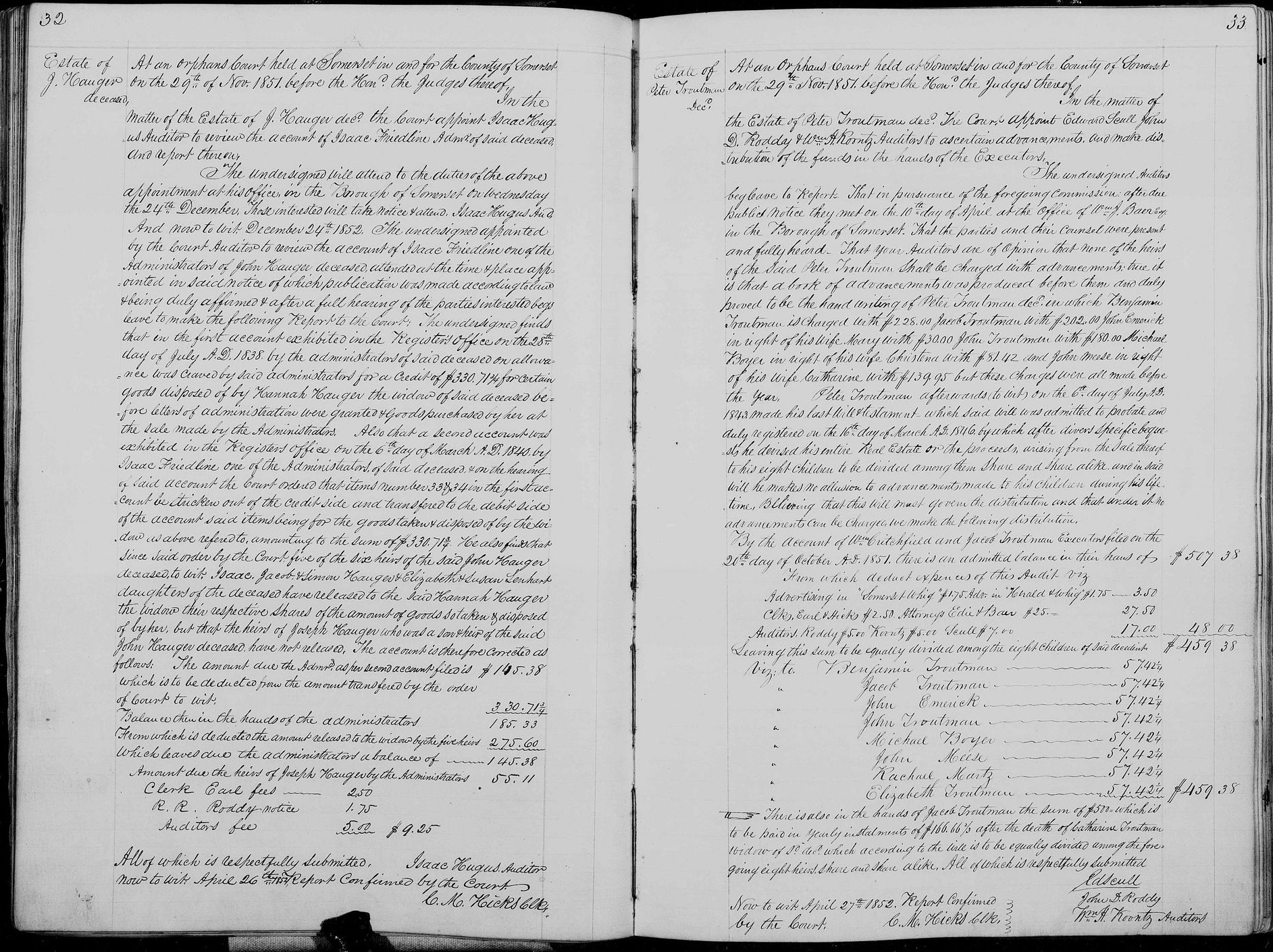 Peter Troutman estate record