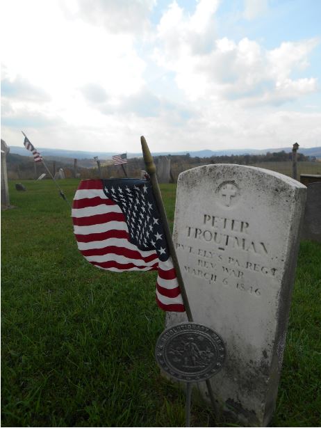 Peter Troutman tombstone