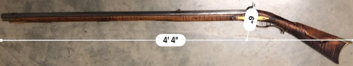 The left-hand side of the Defibaugh rifle.
