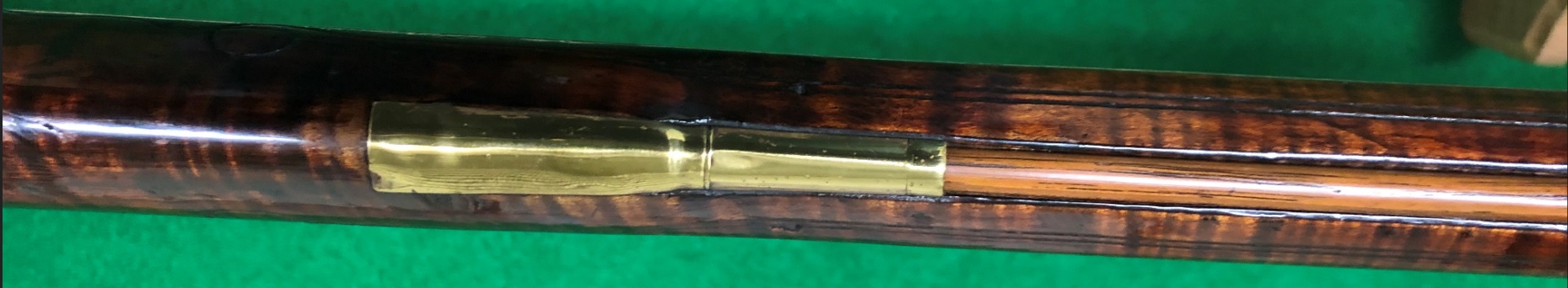 A view of the entry pipe area of a rifle Daniel Benjamin Troutman built.