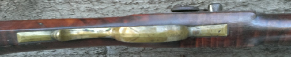 A photo of the underside of the trigger guard.