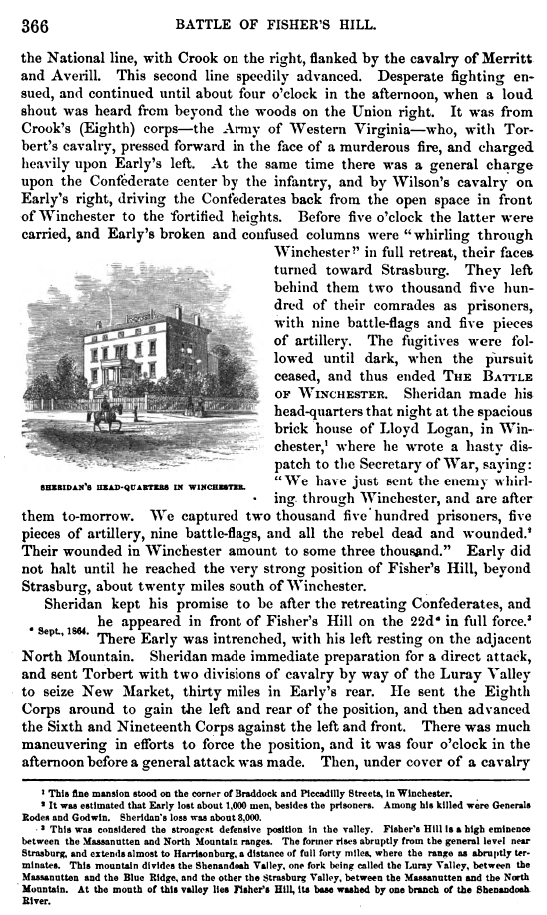 Sheridan in the Shenandoah Valley