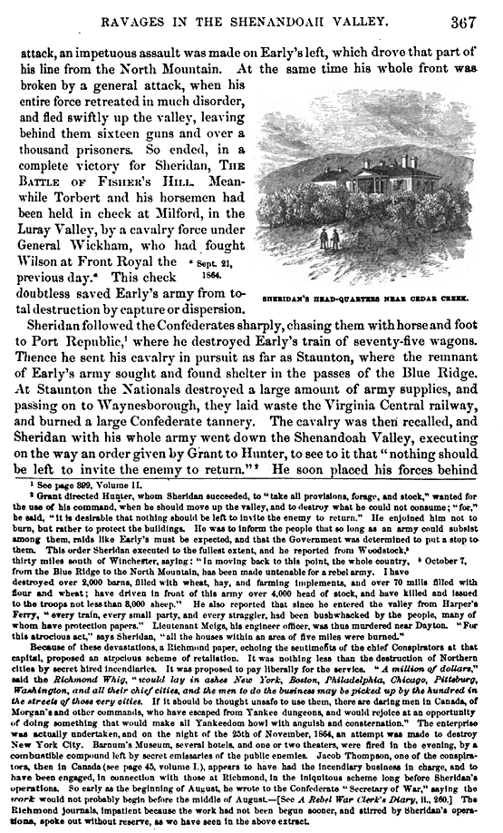 Sheridan in the Shenandoah Valley