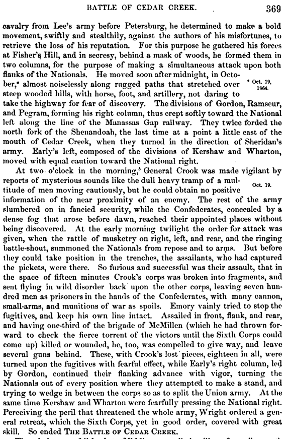 Sheridan in the Shenandoah Valley