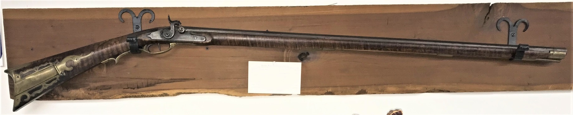 A full right-hand side view of the Dormayer-style percussion muzzle loading rifle.