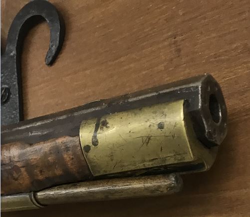  The nose cap of the Dormayer-style muzzleloader.