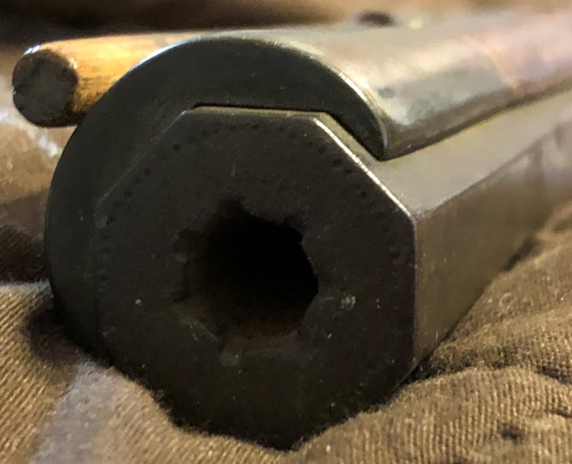 001 view of muzzle of the Lepley rifle.