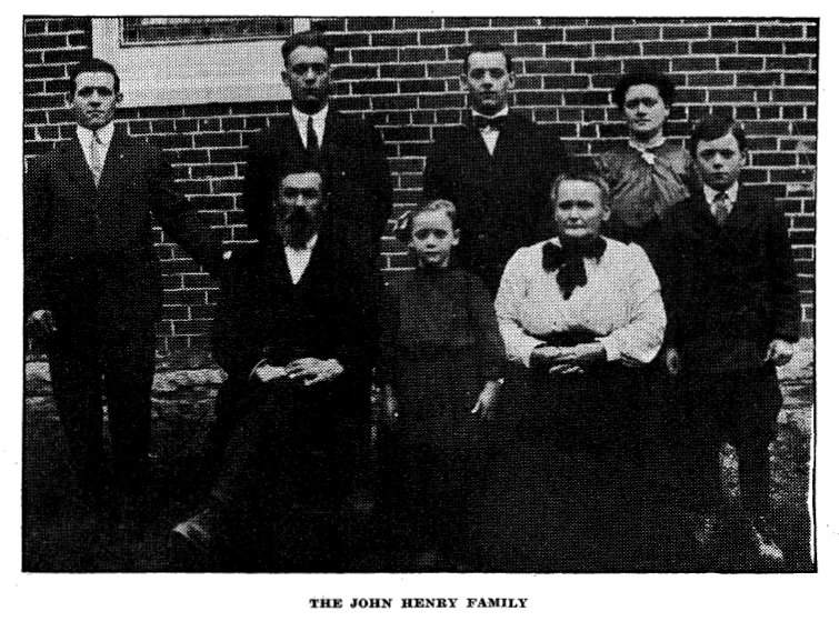 Photo of the family of John Henry, Jr.