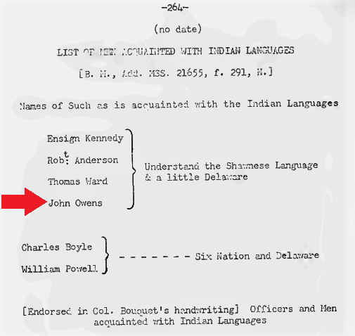  Excerpt showing that John Owen understood an Indian language.