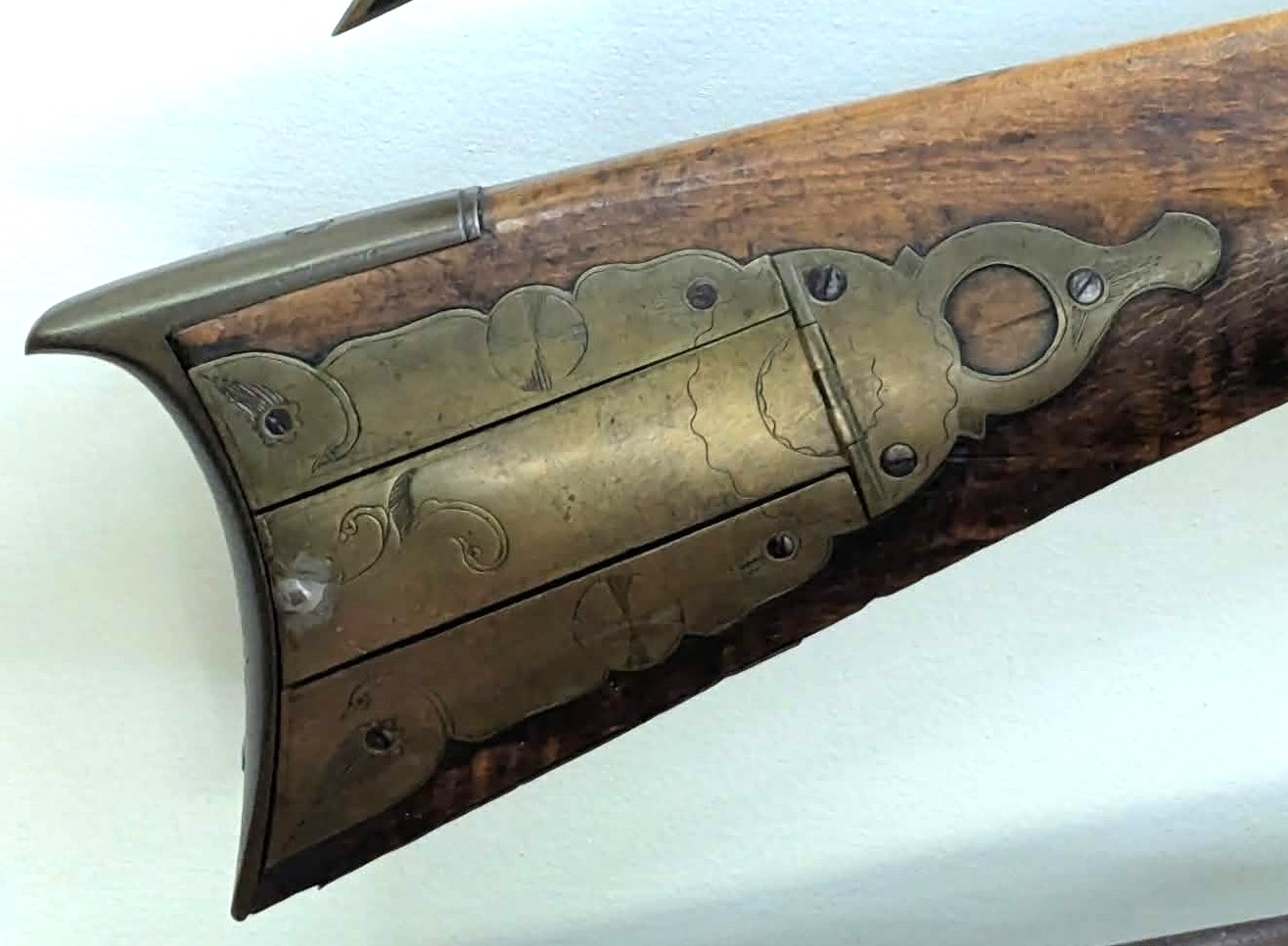 Patchbox of the Joseph Mills percussion rifle